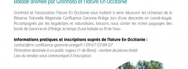 Balade nature gratuite en canoë le 12 juillet 2019