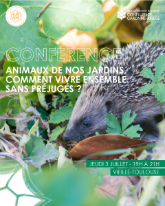 Conférence : Animaux de nos jardins, comment vivre ensemble sans préjugés ?